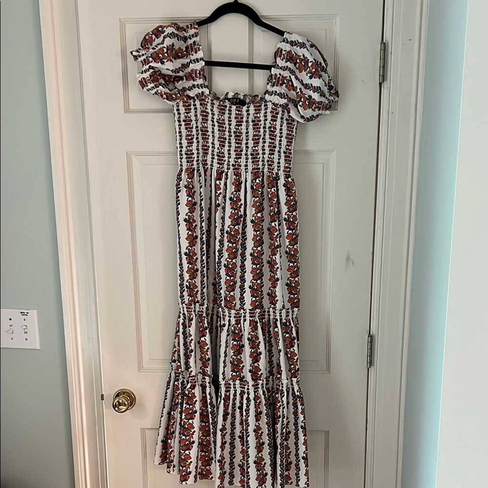 Floral Maxi Dress with Puff Sleeves